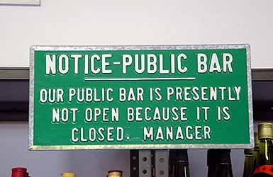 Is this bar really closed?