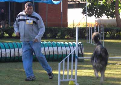 Dave Lamb with his dog