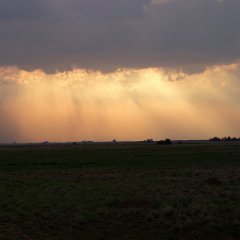 N12 Johannesburg - Kimberly 04 Sunset along the N12 from Johannesburg to Kimberly