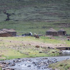 Sani Pass 18 - Lesotho village Sani Pass - Lesotho Village
