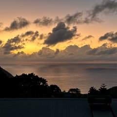 Guadeloupe 202402 - Deshaies 32 - Sunset over Grande Anse Grande Anse