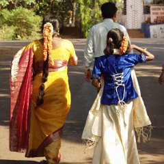 Old Goa-Visitors Old Goa, Colourful visitors