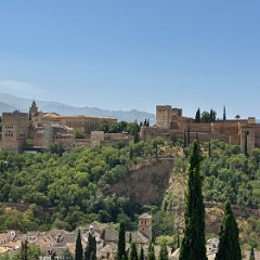 Spain 202506 - 110 - Granada - Alhambra from Albaicin - Mirador de San Nicloas Granada Alhambra