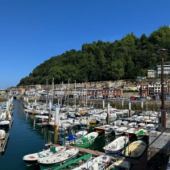 Spain 202506 - 151 - San Sebastian - Harbour and Mont Urgull San Sebastian - Mont Urgull