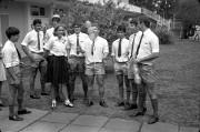 Outside Chemistry Lab. Michael Jaklitsch, Brian Noar, Dan Froese, Caroline Nangle, Steven Pilborough, Steven de Wijze, Dean Solomon, David Robinson, Roderigo Almeida