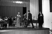 Speech Night - Mrs Smith (Wife of Minister of education), Penny Clarke, Massimo Toti (Maths award), Mr Pugh